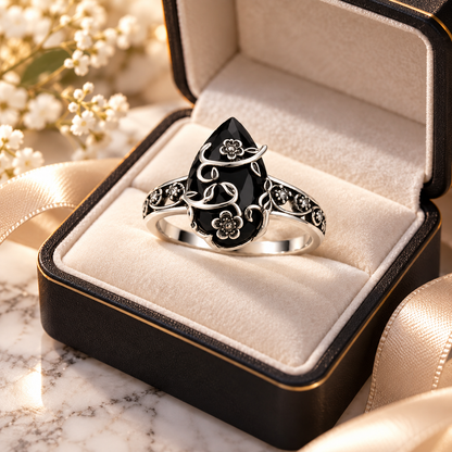 Velum™ Anillo Protector de Obsidiana Negra