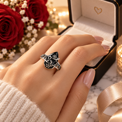Velum™ Anillo Protector de Obsidiana Negra